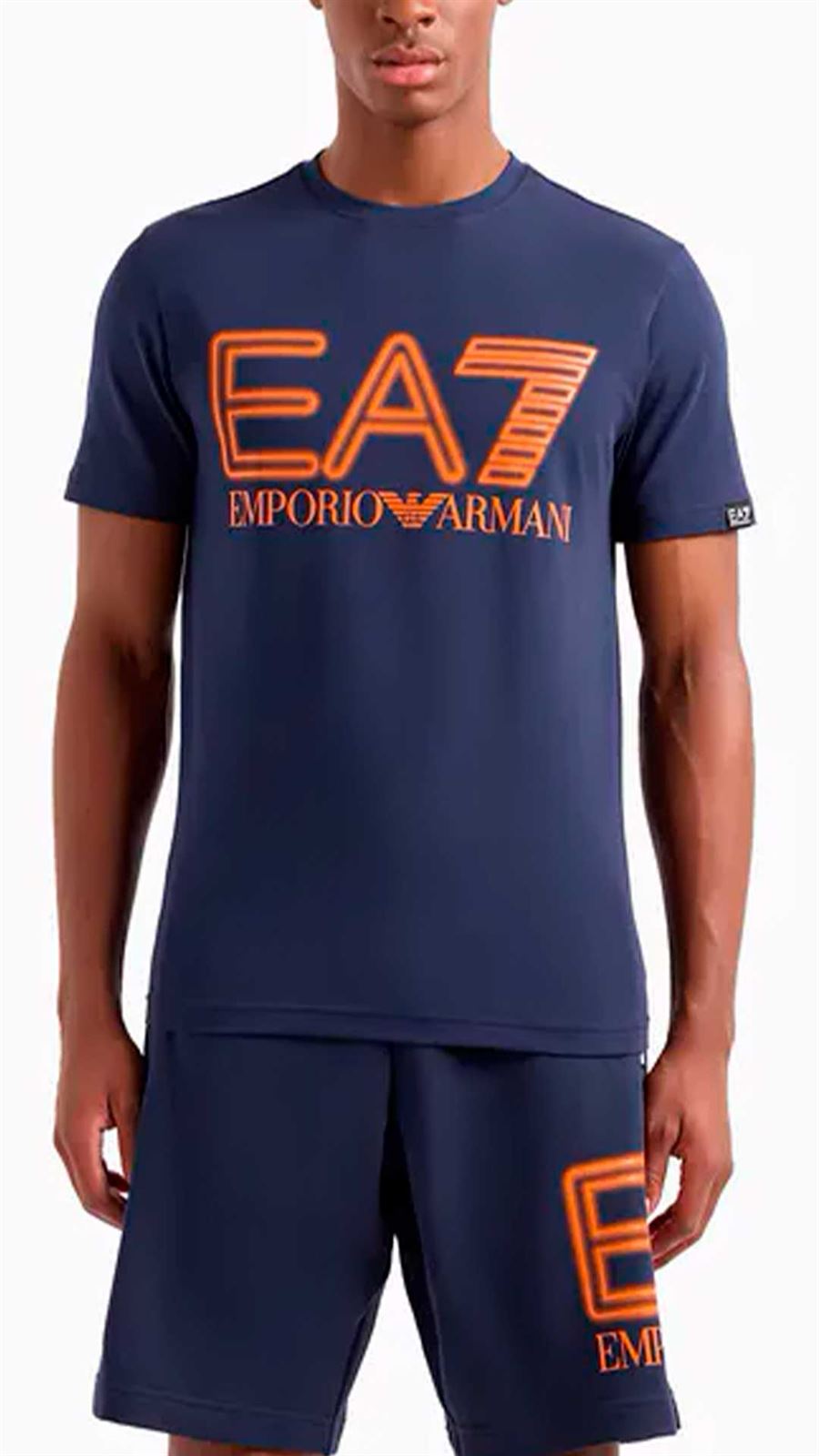 Camiseta Emporio Armani EA7 3DPT37 PJMUZ 1554 navy blue - Imagen 2