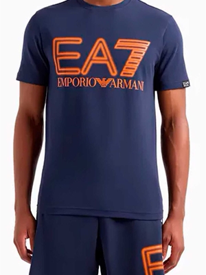 Camiseta Emporio Armani EA7 3DPT37 PJMUZ 1554 navy blue - Imagen 2
