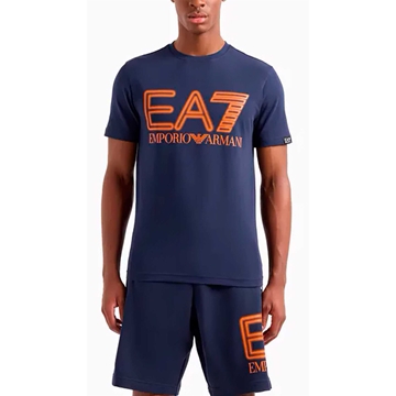 Camiseta Emporio Armani EA7 3DPT37 PJMUZ 1554 navy blue - Imagen 2