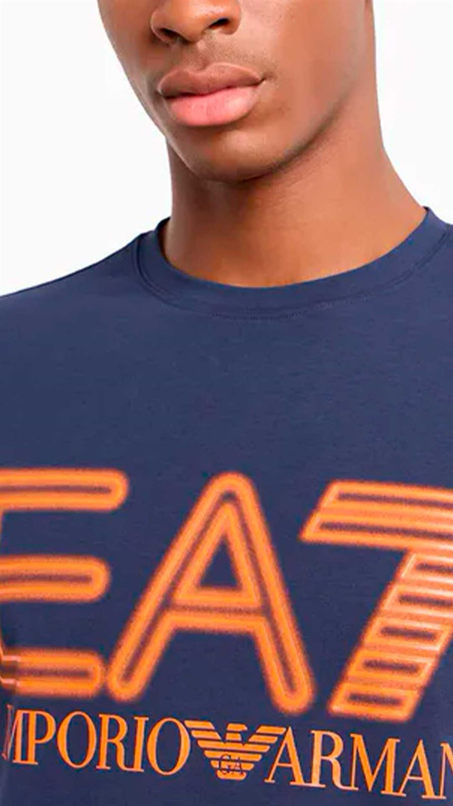 Camiseta Emporio Armani EA7 3DPT37 PJMUZ 1554 navy blue - Imagen 4