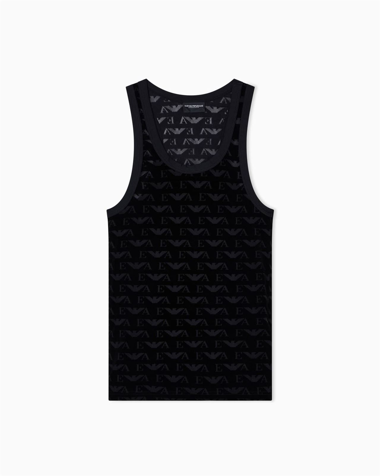 Camiseta Emporio Armani EM002156 AF15004 FC038 black velvet - Imagen 1