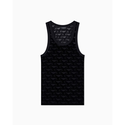 Camiseta Emporio Armani EM002156 AF15004 FC038 black velvet - Imagen 1