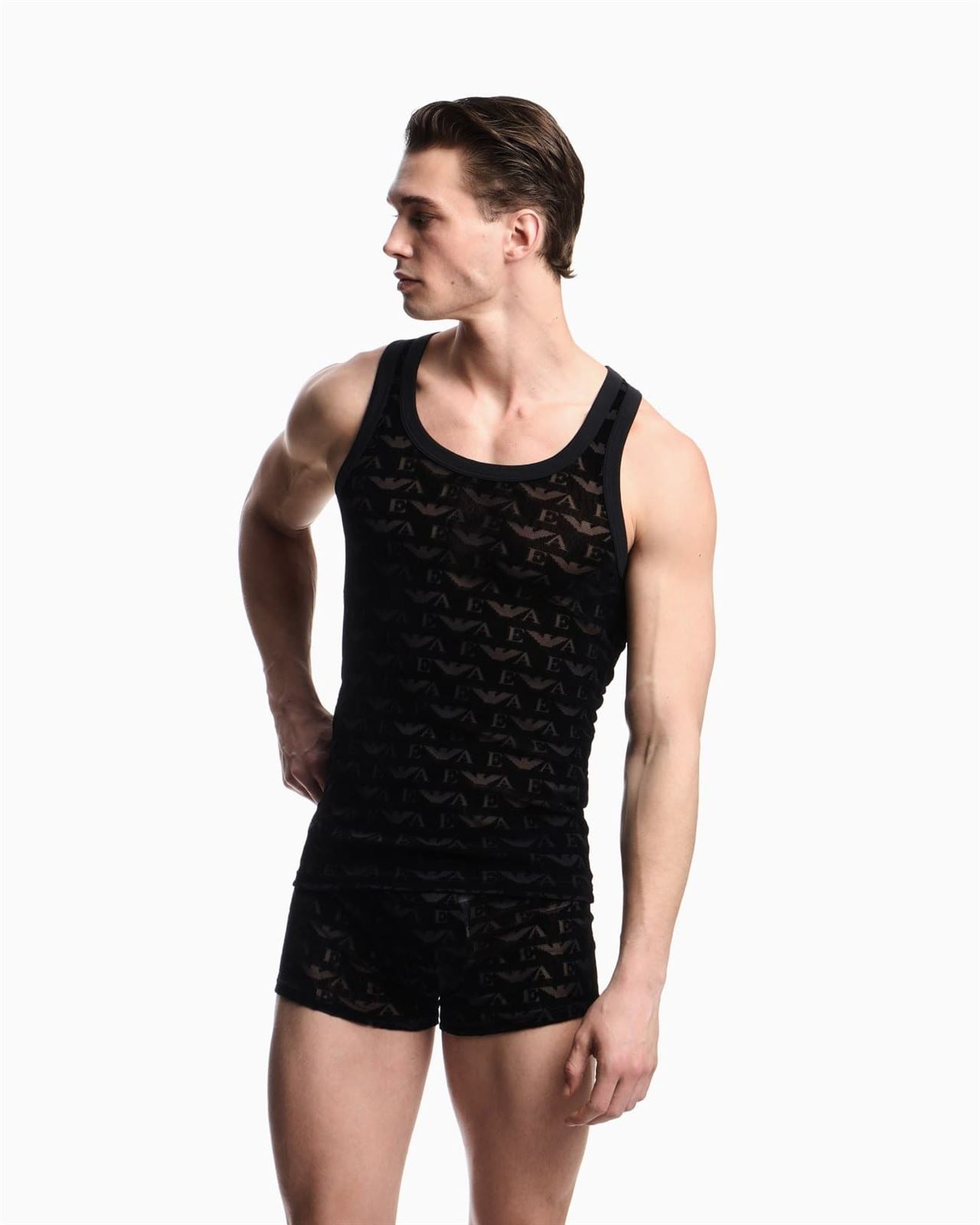 Camiseta Emporio Armani EM002156 AF15004 FC038 black velvet - Imagen 2