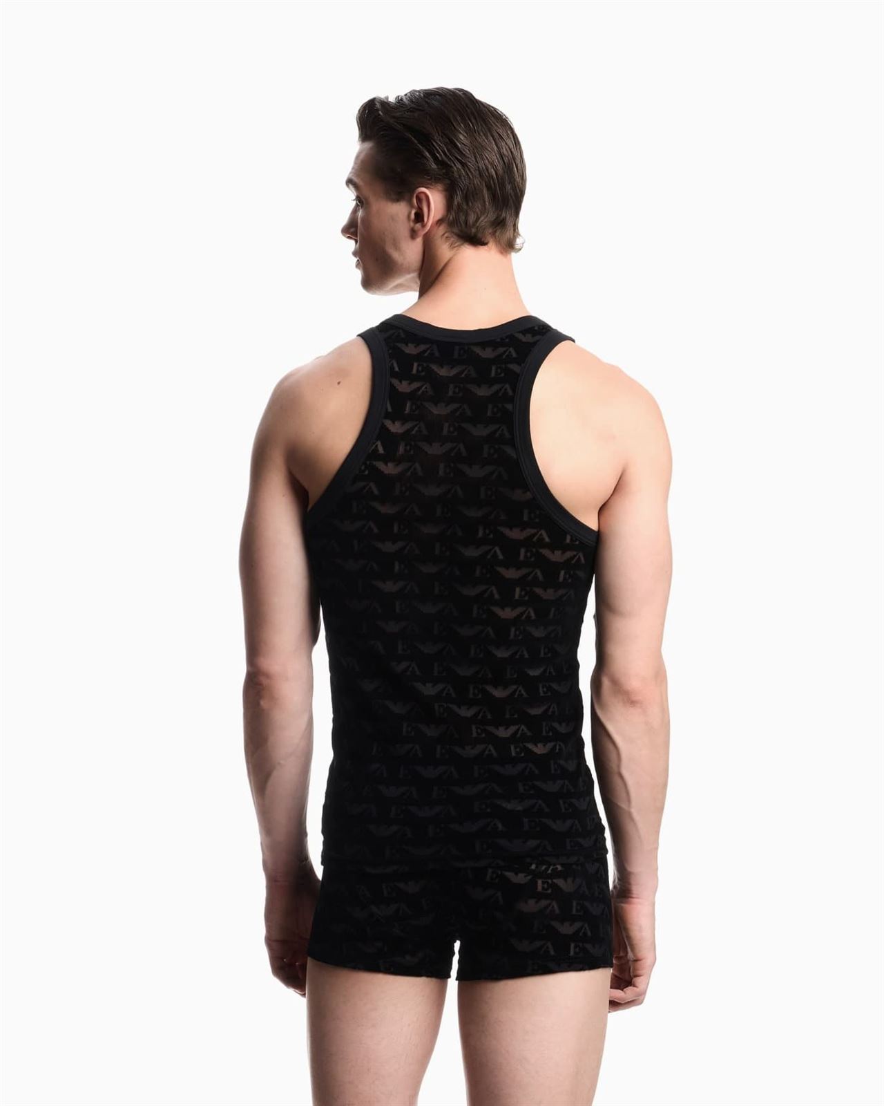 Camiseta Emporio Armani EM002156 AF15004 FC038 black velvet - Imagen 3