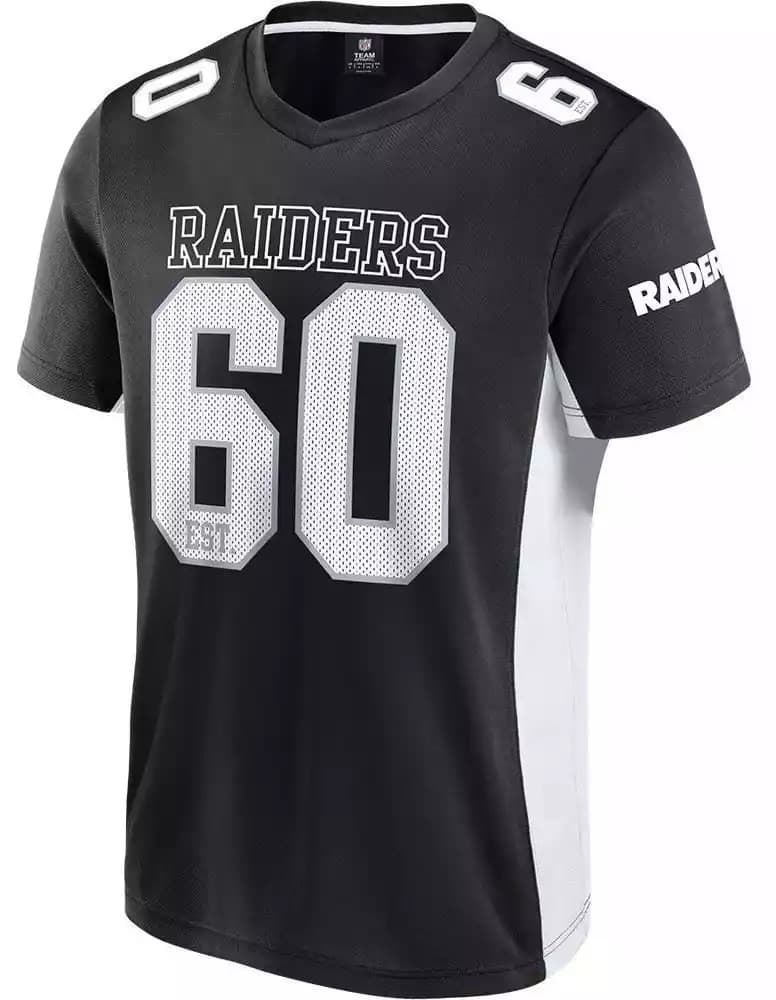 Camiseta Fanatics Raiders 007U-1084-8D-02S black white - Imagen 2