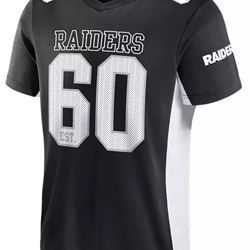 Camiseta Fanatics Raiders 007U-1084-8D-02S black white - Imagen 2