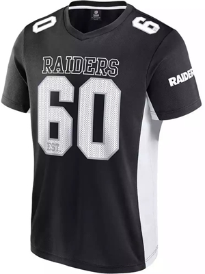 Camiseta Fanatics Raiders 007U-1084-8D-02S black white - Imagen 2