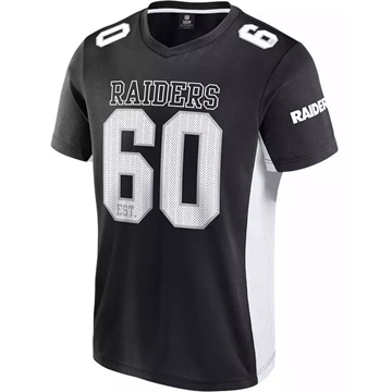 Camiseta Fanatics Raiders 007U-1084-8D-02S black white - Imagen 2