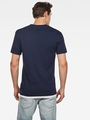 Camiseta G-Star Raw Original Blue Graphic Sartho Blue - Imagen 2
