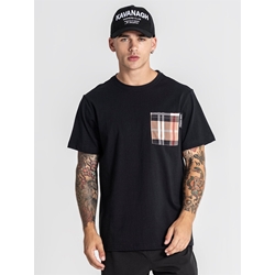 Camiseta Gianni Kavanagh Black British Pocket Tee GKM007438 - Imagen 1