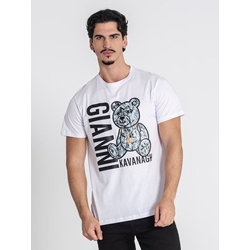 Camiseta Gianni Kavanagh GKM006939 White Cash Bear Tee - Imagen 1