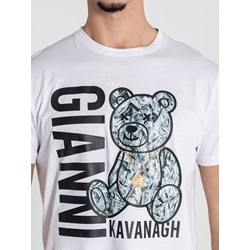 Camiseta Gianni Kavanagh GKM006939 White Cash Bear Tee - Imagen 2