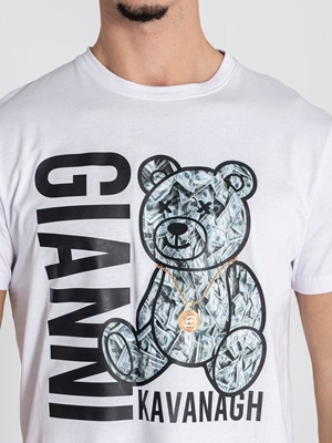 Camiseta Gianni Kavanagh GKM006939 White Cash Bear Tee - Imagen 2