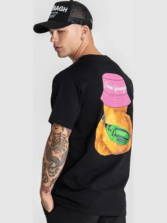 Camiseta GIANNI KAVANAGH GKM007556 Black Bear Tee Black - Imagen 2
