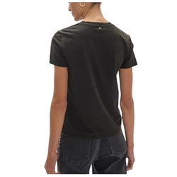 Camiseta gris  Lola Casademunt cuello pico sauvage LF2615049 - Imagen 2