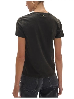 Camiseta gris Lola Casademunt cuello pico sauvage LF2615049 - Imagen 2