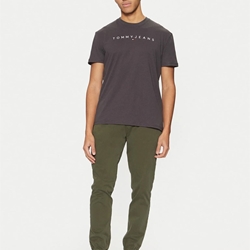 Camiseta Gris Oscuro Tommy Jeans Tjm Reg Linear Logo - Imagen 2