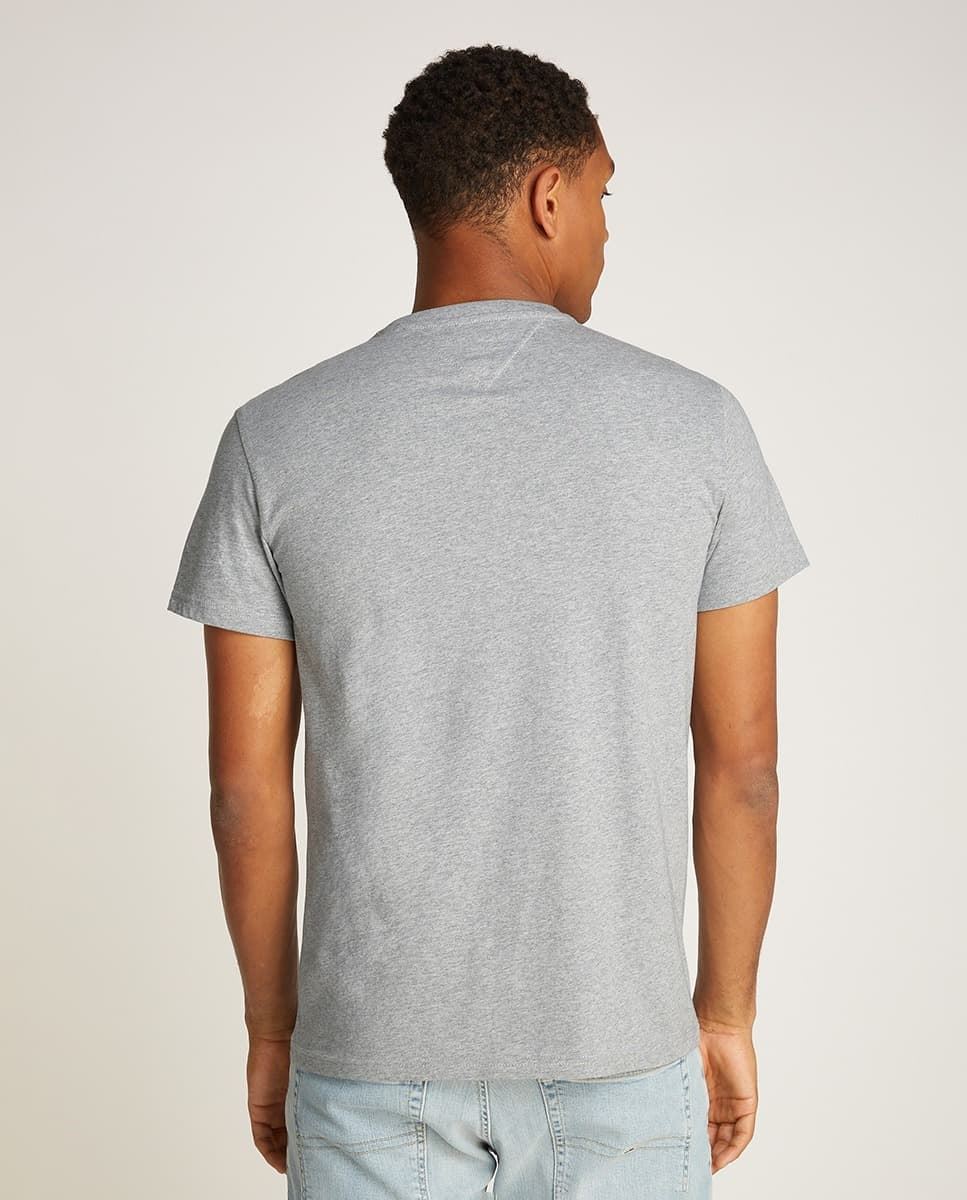 Camiseta Gris Tommy Jeans Tjm Slim EntryGraphic Tee Ext Grey Htr - Imagen 4