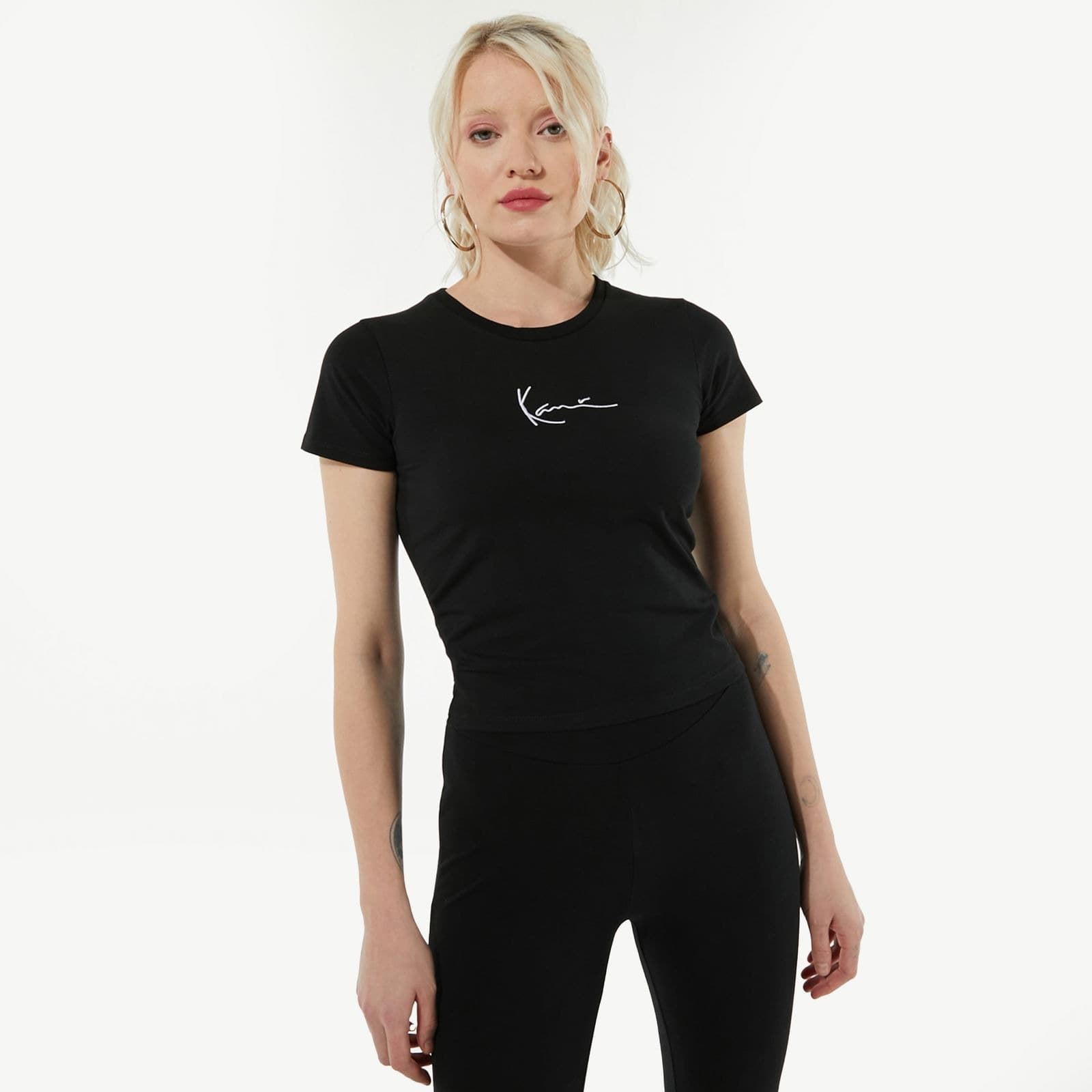 Camiseta KAL KANI 6138528 KK Small Signature Short Tee black - Imagen 4
