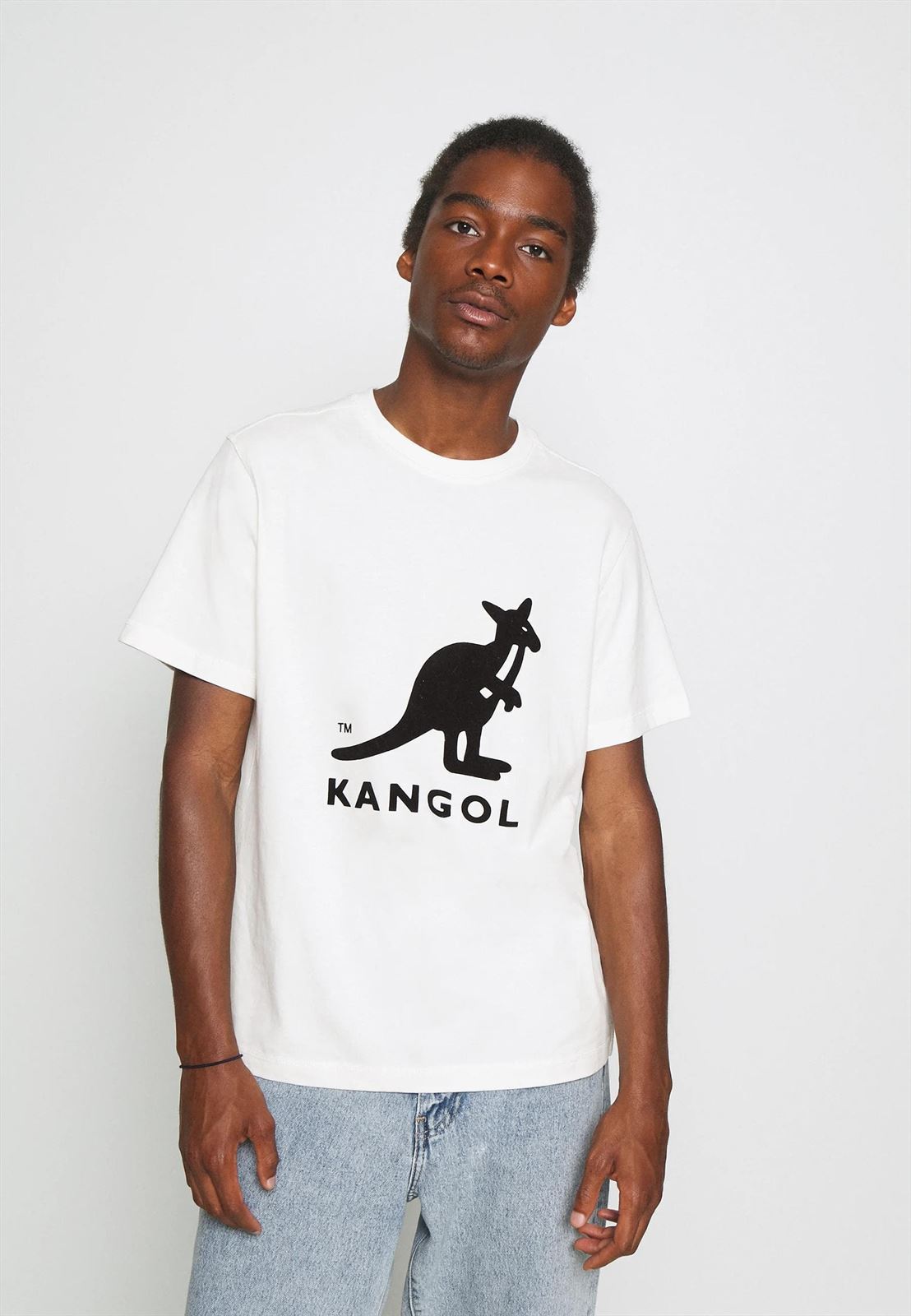 Camiseta KANGOL KLEU005 01 Essential unisex off white - Imagen 1