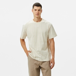 Camiseta KARL KANI 60300090 Small Signature Essential beige - Imagen 2