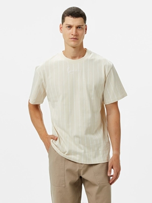 Camiseta KARL KANI 60300090 Small Signature Essential beige - Imagen 2
