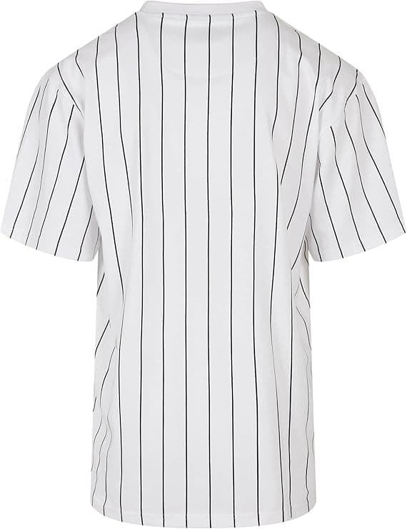 Camiseta KARL KANI 6030152 kk small signature pinstripe tee white/black - Imagen 2