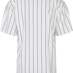 Camiseta KARL KANI 6030152 kk small signature pinstripe tee white/black - Imagen 2