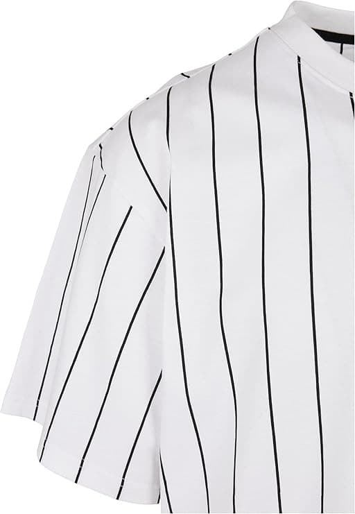 Camiseta KARL KANI 6030152 kk small signature pinstripe tee white/black - Imagen 4