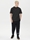 Camiseta KARL KANI 6030153 kk small signature pinstripe tee black/white - Imagen 1