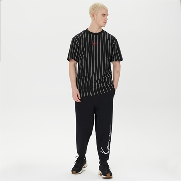 Camiseta KARL KANI 6030153 kk small signature pinstripe tee black/white - Imagen 1