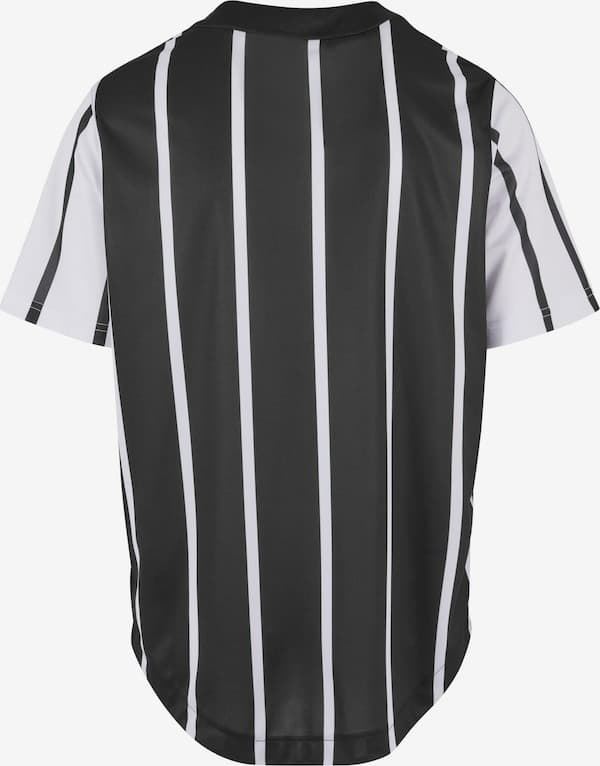 Camiseta Karl Kani 6033552 KM241-040-2 sERIF STRIPED BLOCK BASEBALL BLACK/WHITE - Imagen 3