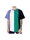 Camiseta KARL KANI 6038520 KK Chest Signature OS striped tee purple/black/green - Imagen 1