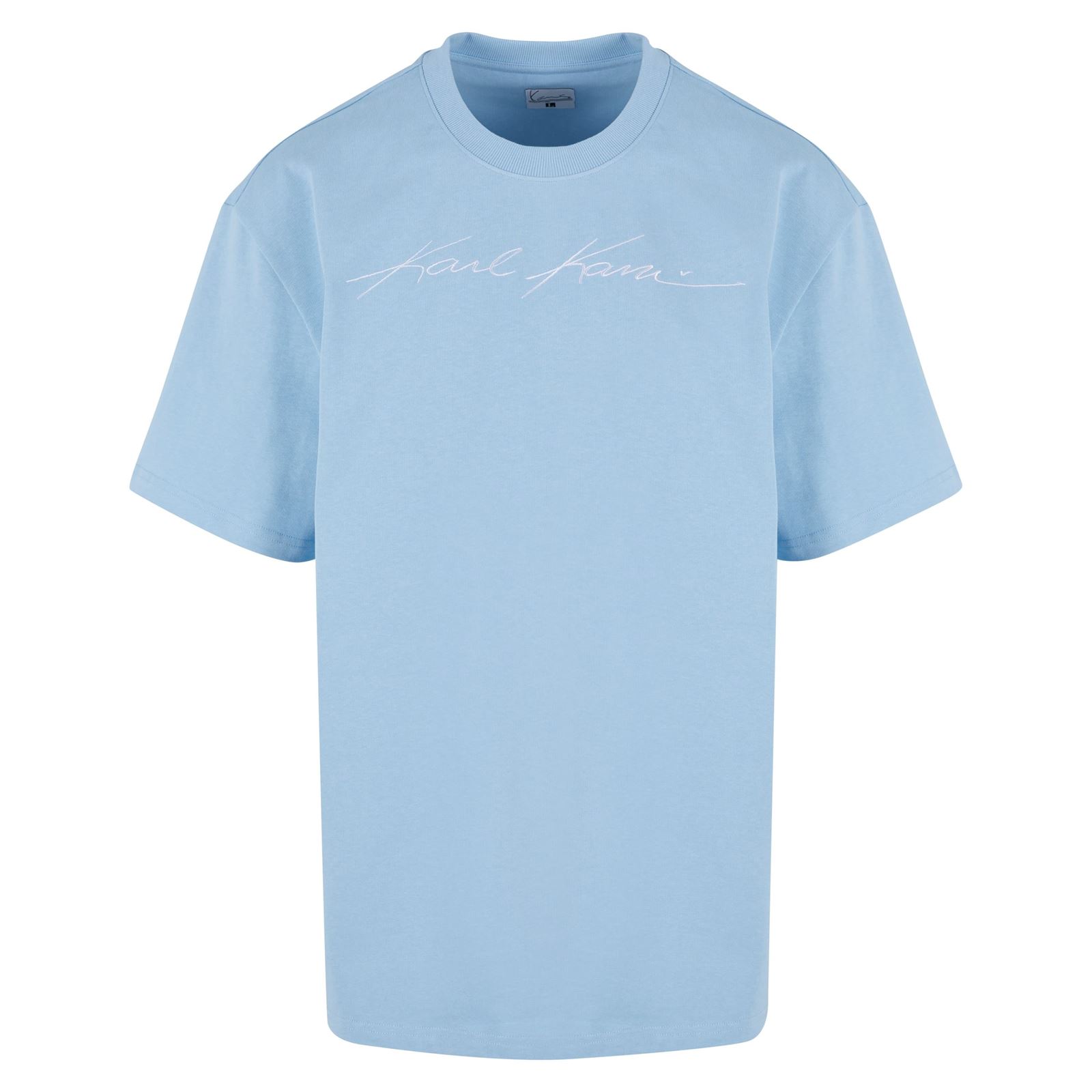 Camiseta Karl Kani 6069174 KM241-059-4 Autograph Heavy Jersey light blue - Imagen 1