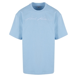 Camiseta Karl Kani 6069174 KM241-059-4 Autograph Heavy Jersey light blue - Imagen 1