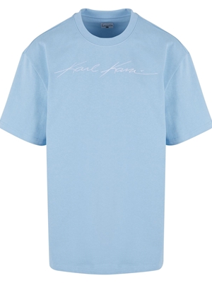 Camiseta Karl Kani 6069174 KM241-059-4 Autograph Heavy Jersey light blue - Imagen 1