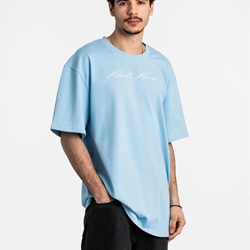 Camiseta Karl Kani 6069174 KM241-059-4 Autograph Heavy Jersey light blue - Imagen 2