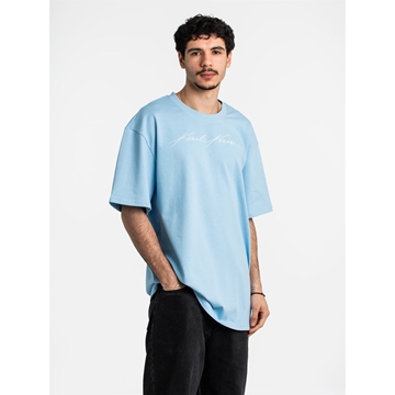 Camiseta Karl Kani 6069174 KM241-059-4 Autograph Heavy Jersey light blue - Imagen 2