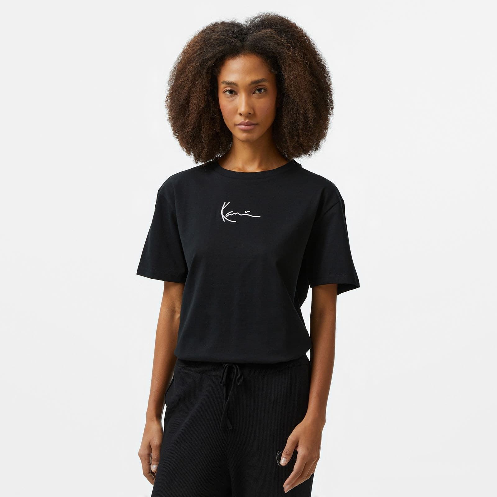Camiseta KARL KANI 6137813 Small Signature Essential OS Tee black - Imagen 1