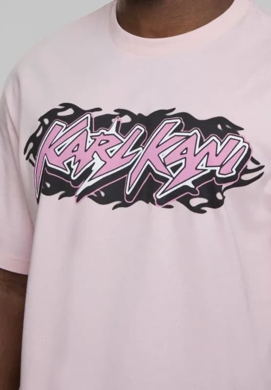 Camiseta Karl Kani Woven Signature Kani pink 60300354 - Imagen 1