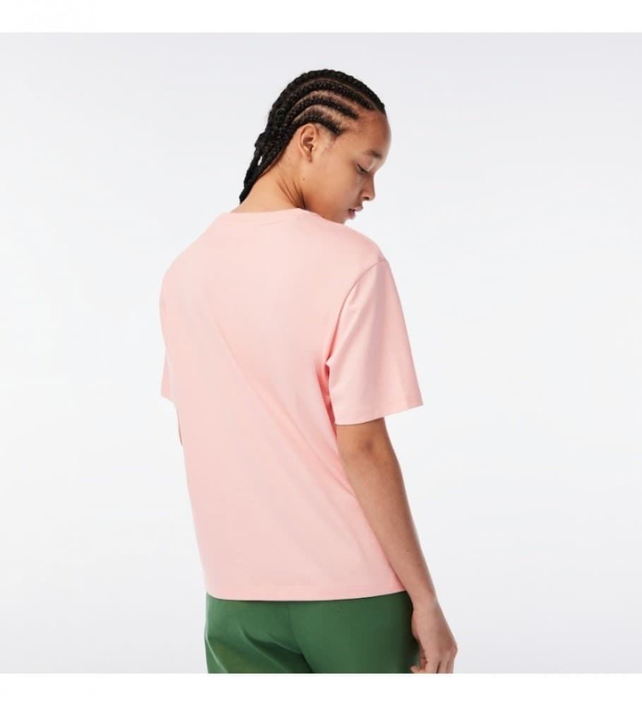 Camiseta Lacoste TF5441 00 KF9 rosa - Imagen 3