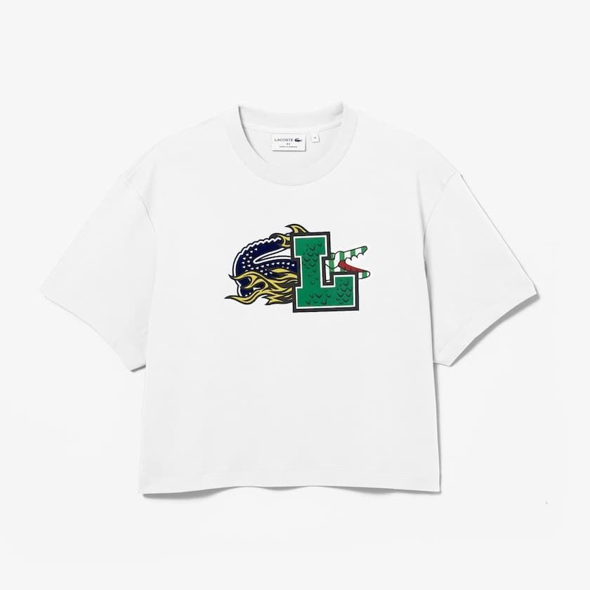 Camiseta LACOSTE TF9204 00 001 blanco - Imagen 3