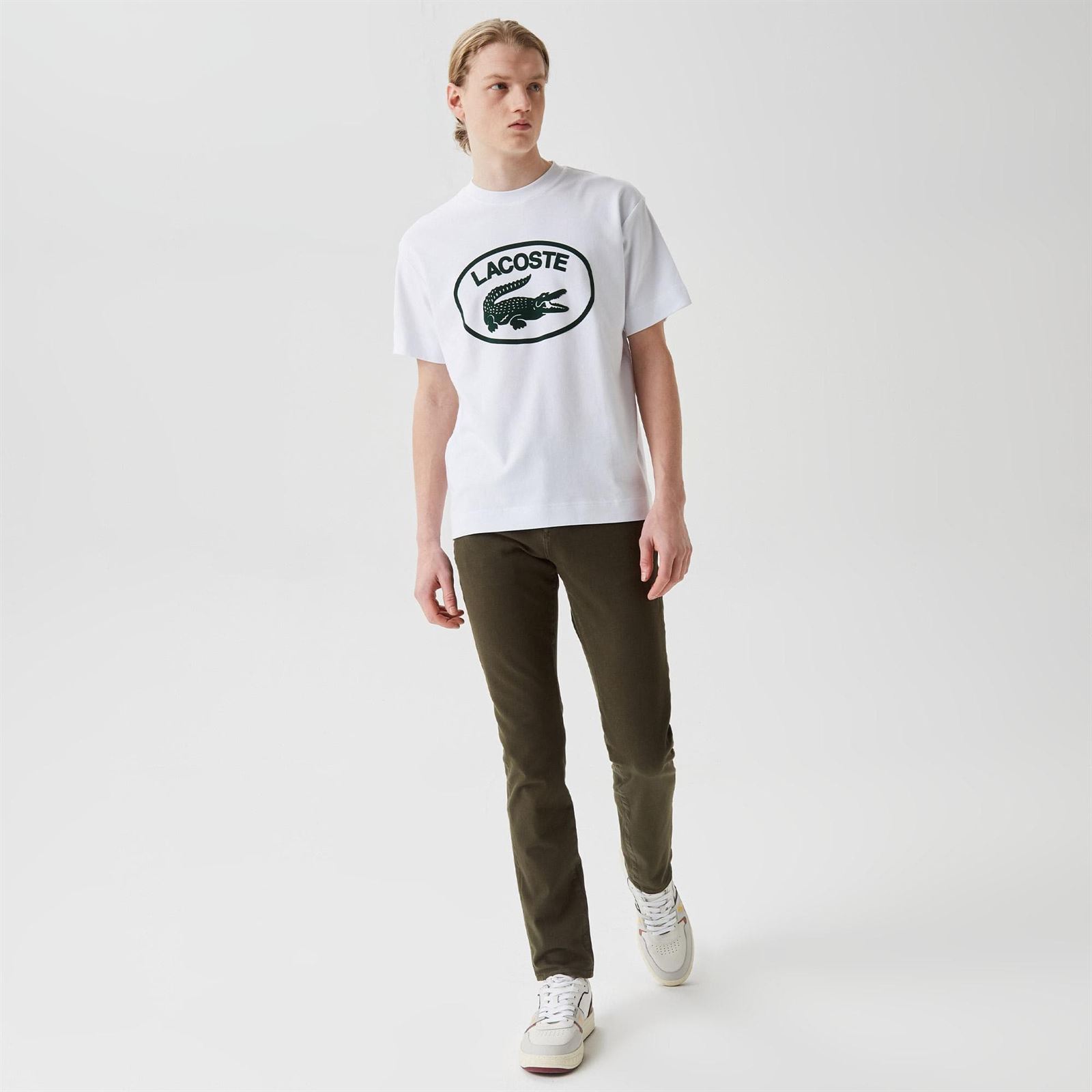 Camiseta Lacoste TH0244 00 737 blanco - Hombre