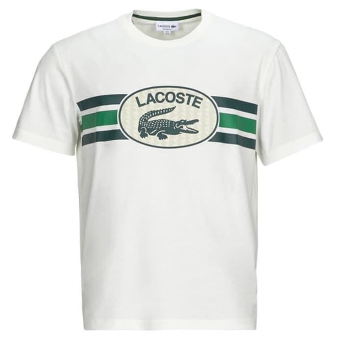 Camiseta Lacoste TH1415 00 70V farine - Imagen 3