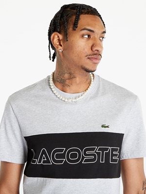 Camiseta Lacoste TH1712 00 80P argent chine/noir - Imagen 2