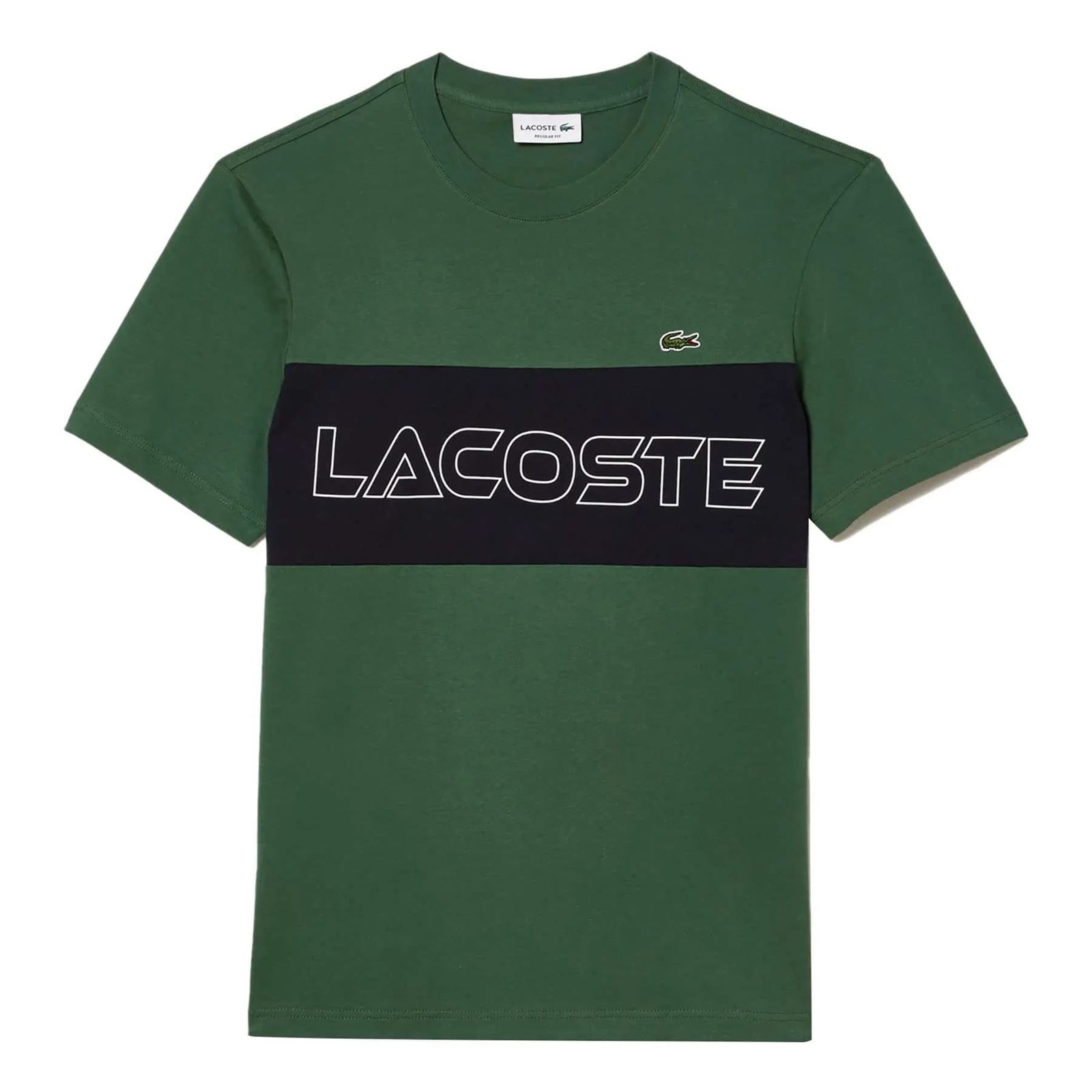 Camiseta Lacoste TH1712 00 KZI verde - Imagen 1