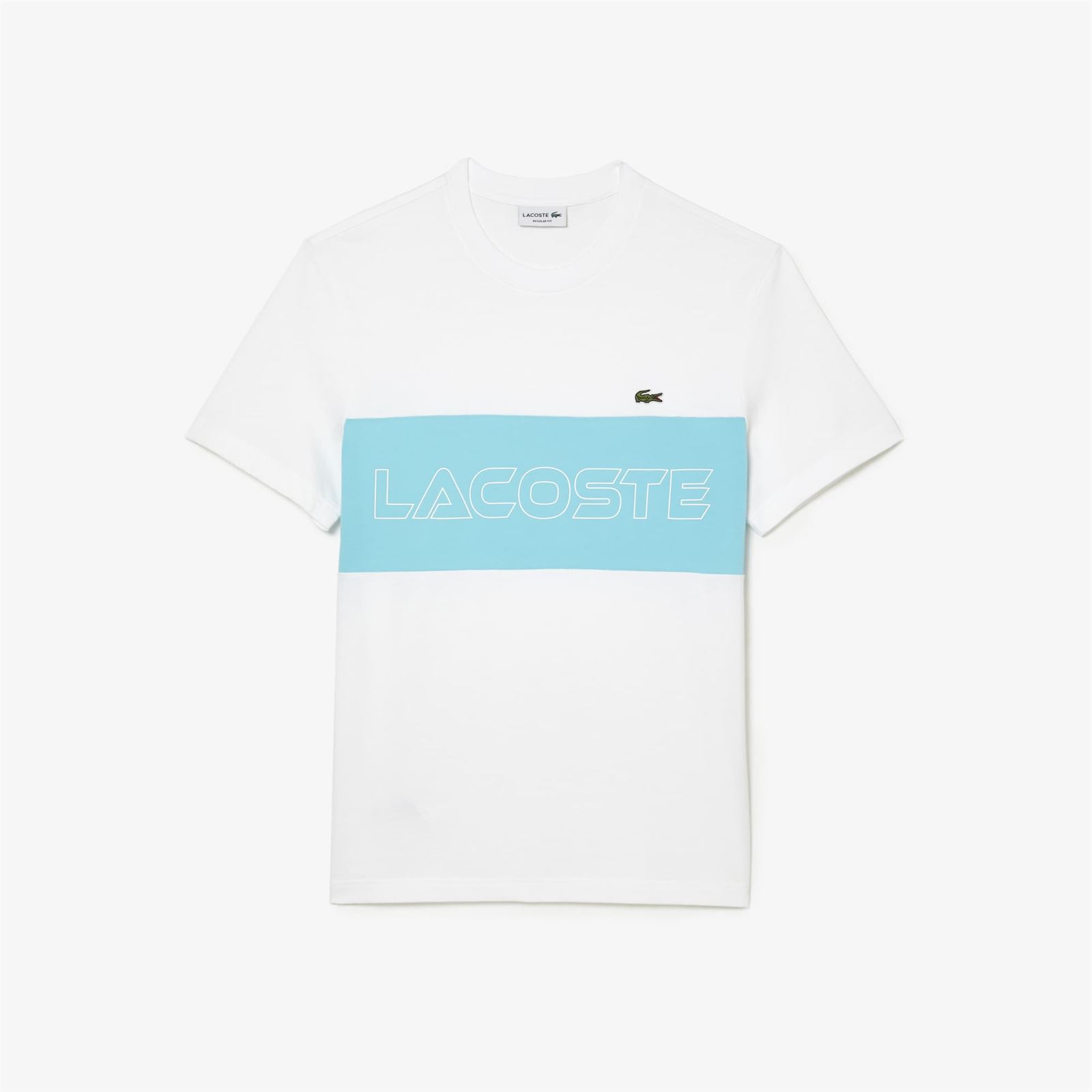 Camiseta Lacoste TH1712 00 RI6 blanc/anse - Imagen 4