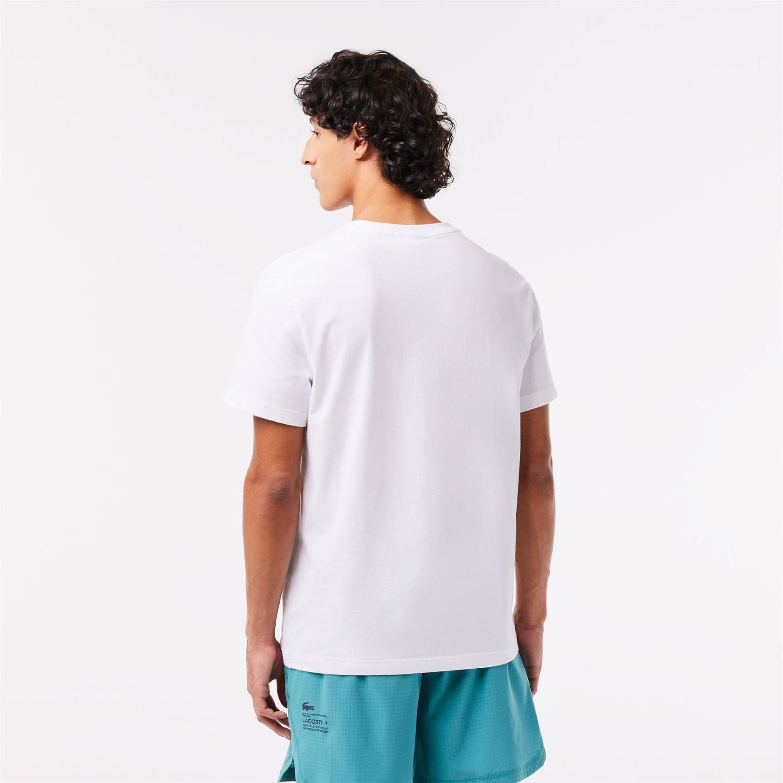 Camiseta Lacoste TH1712 00 RI6 blanc/anse - Imagen 3