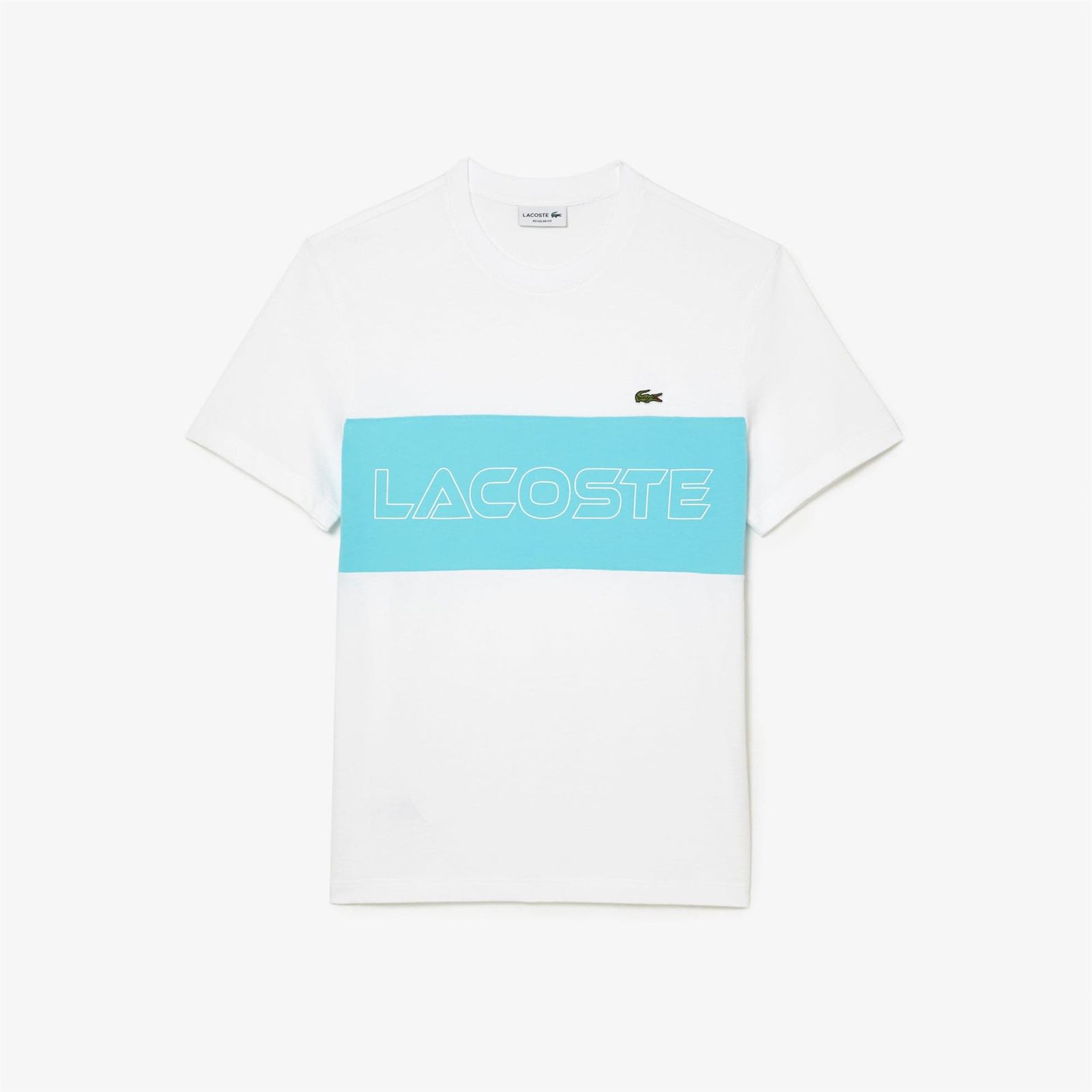 Camiseta Lacoste TH1712 00 RI6 blanc/anse - Imagen 4