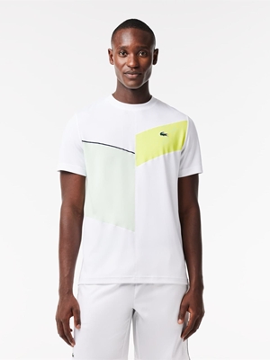 Camiseta Lacoste TH1797 00 IZL blanc/limeira-arielle-mar - Imagen 1